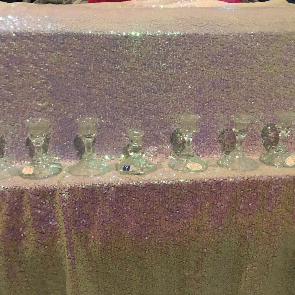 Crystal candle stick holders